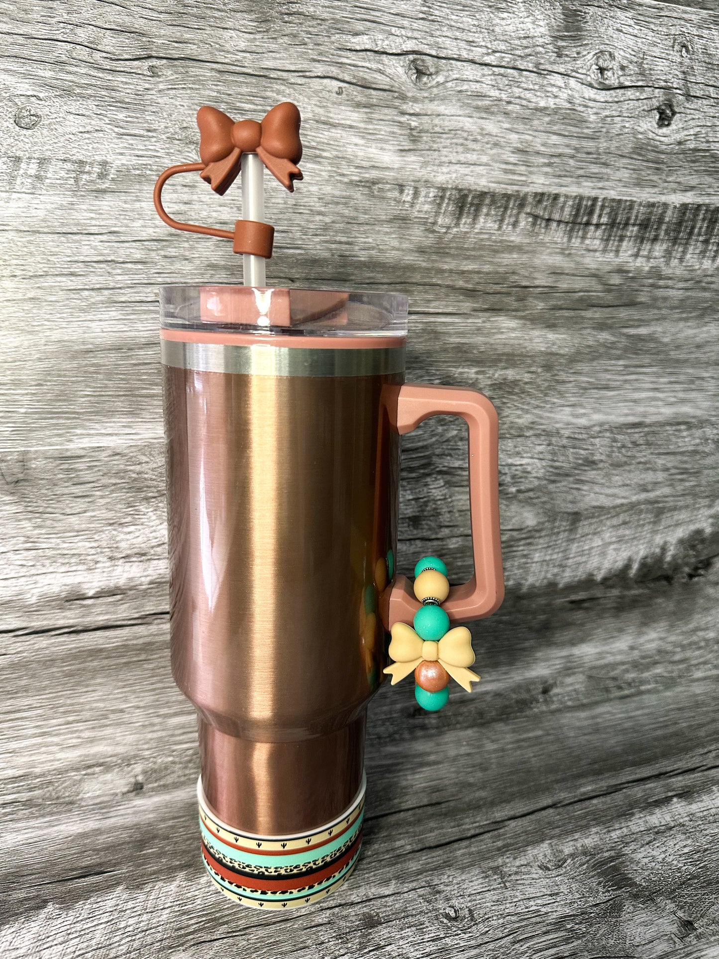 Western & Leopard Print with Bows Tumbler Accessories
