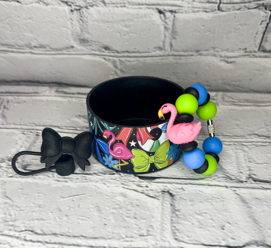 Summer Flamingo Tumbler Accessories