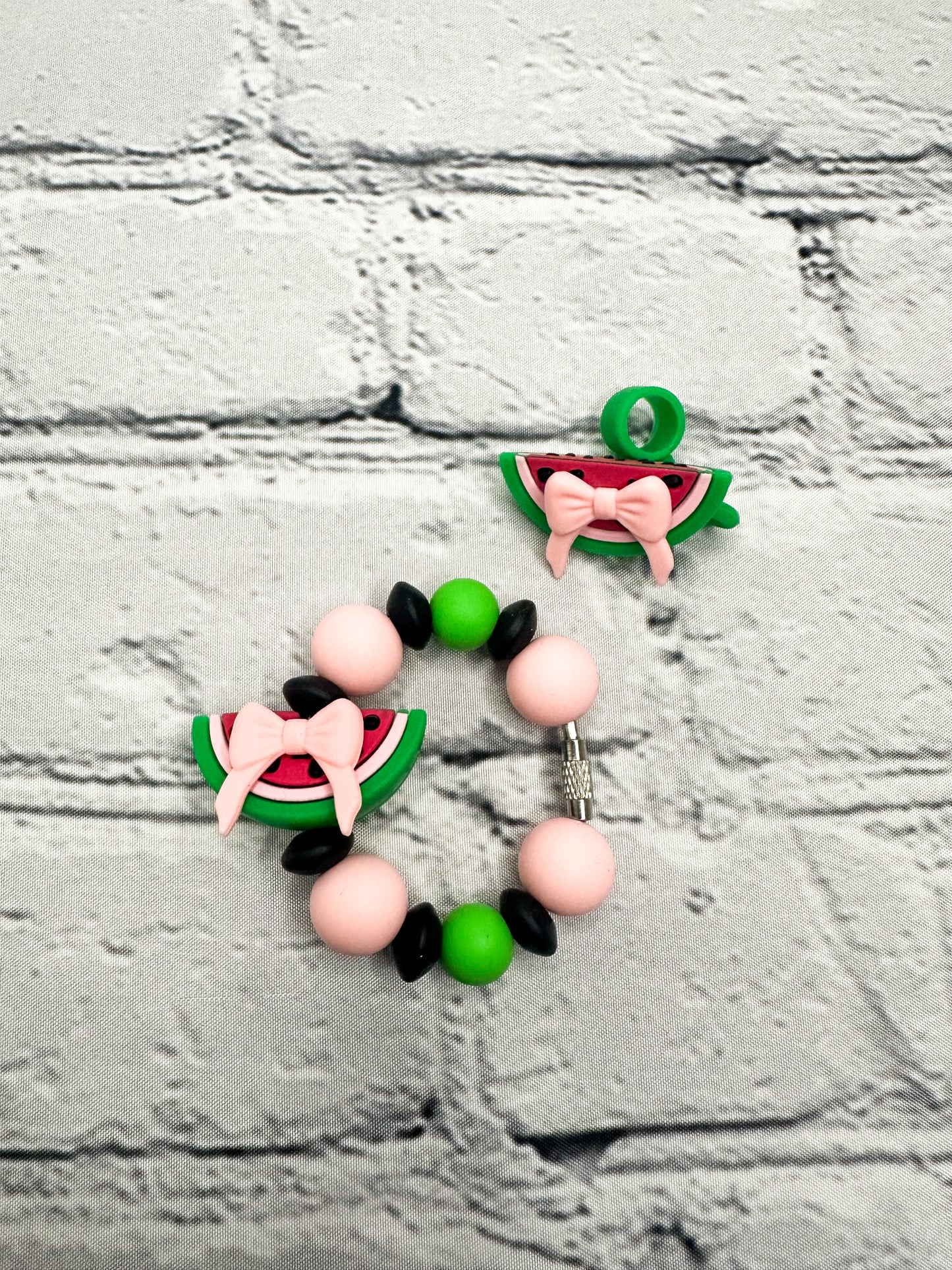 Watermelon with Bows Tumbler Accessories