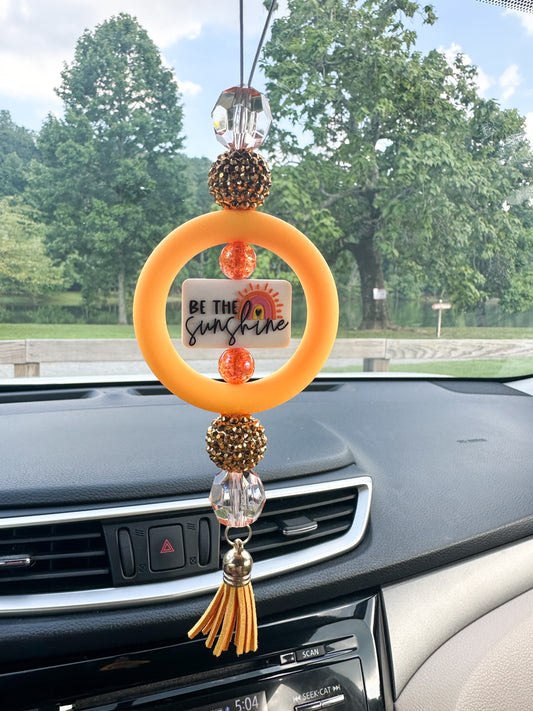 CAR CHARM | Be the Sunshine {for Rearview Mirror}
