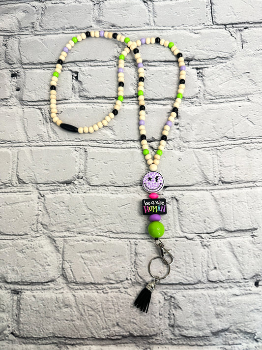 Be a Nice Human - Lanyard