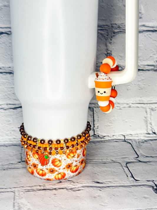 Fall Drink - Cup Charm/Luggage Tag