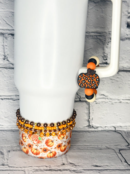 Leopard Pumpkin - Cup Charm/Luggage Tag