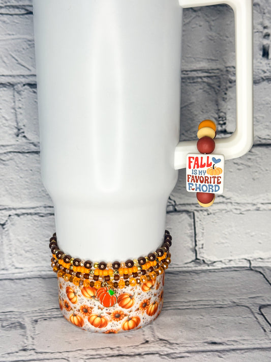 Fall is My Favorite F Word - Cup Charm/Luggage Tag