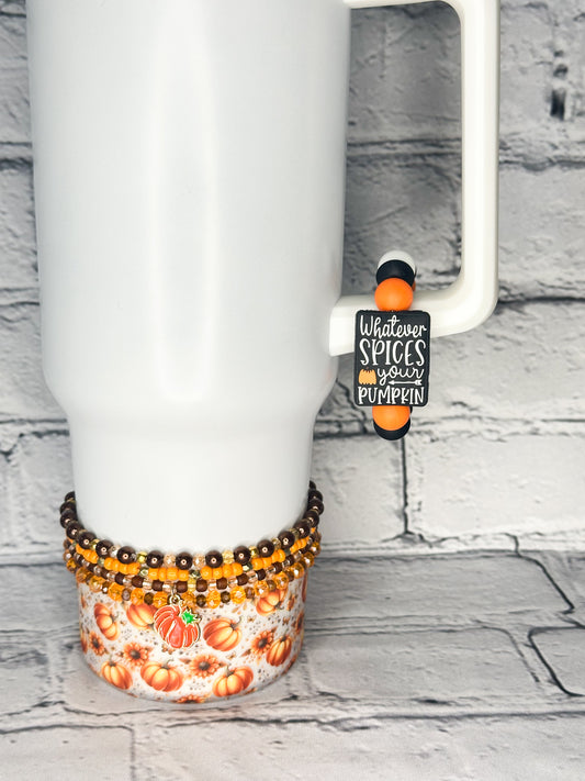 Whatever Spices Your Pumpkin - Cup Charm/Luggage Tag