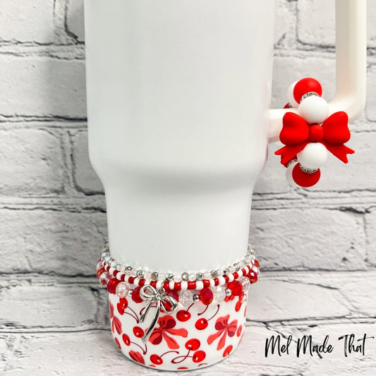 Cherries & Bows Tumbler Accessories