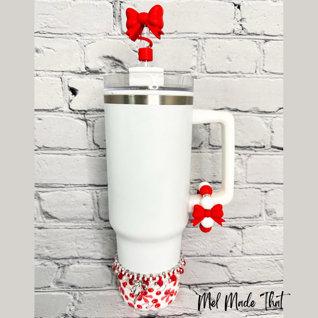 Cherries & Bows Tumbler Accessories