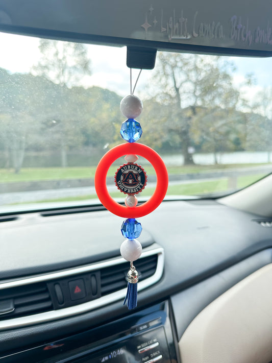 Auburn - War Eagle - CAR CHARM {for Rearview Mirror}