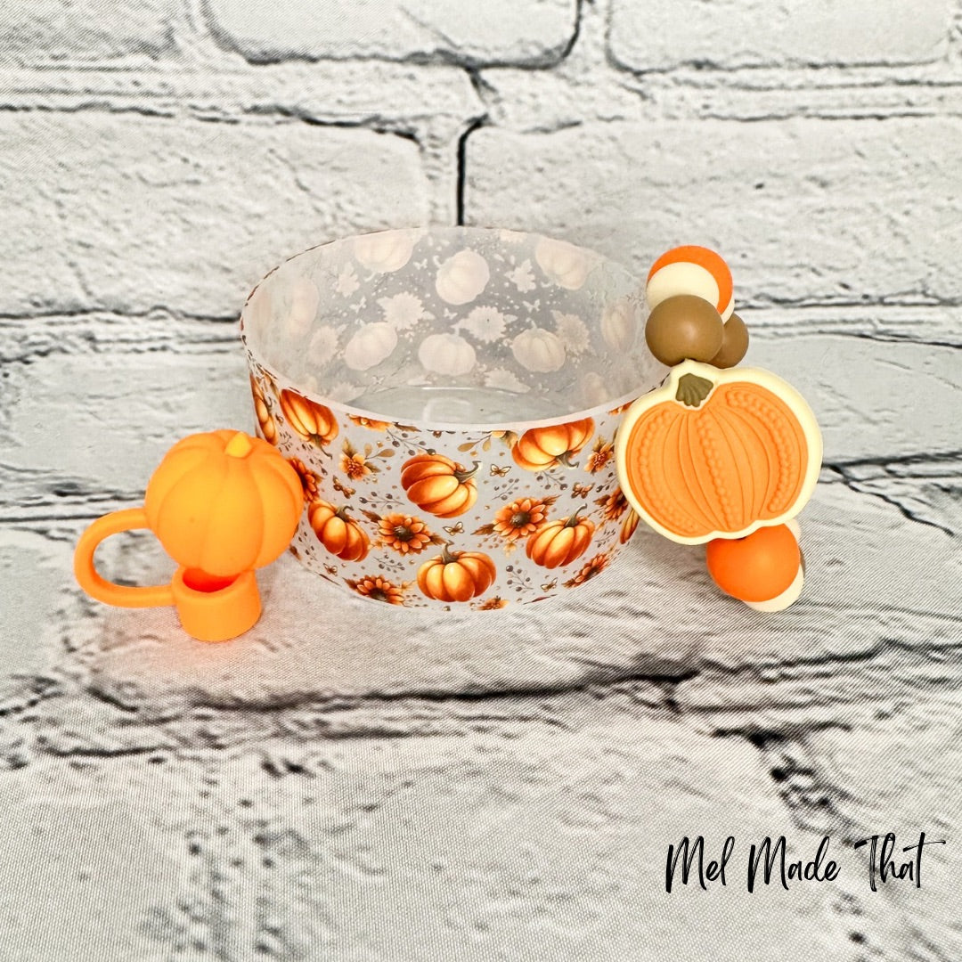 Fall Pumpkin | Tumbler Accessories