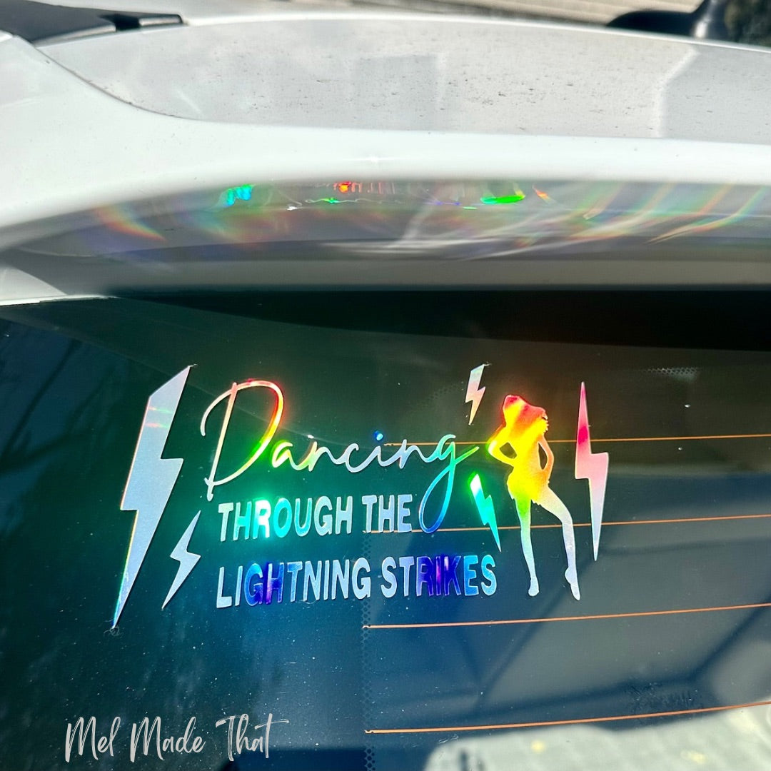 Dancing Through The Lightning Strikes - Vinyl Decal