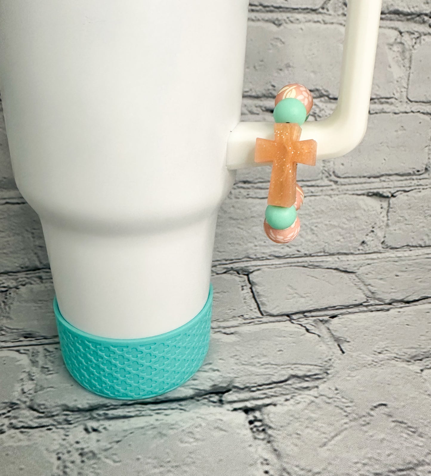 Copper Cross - Cup Charm