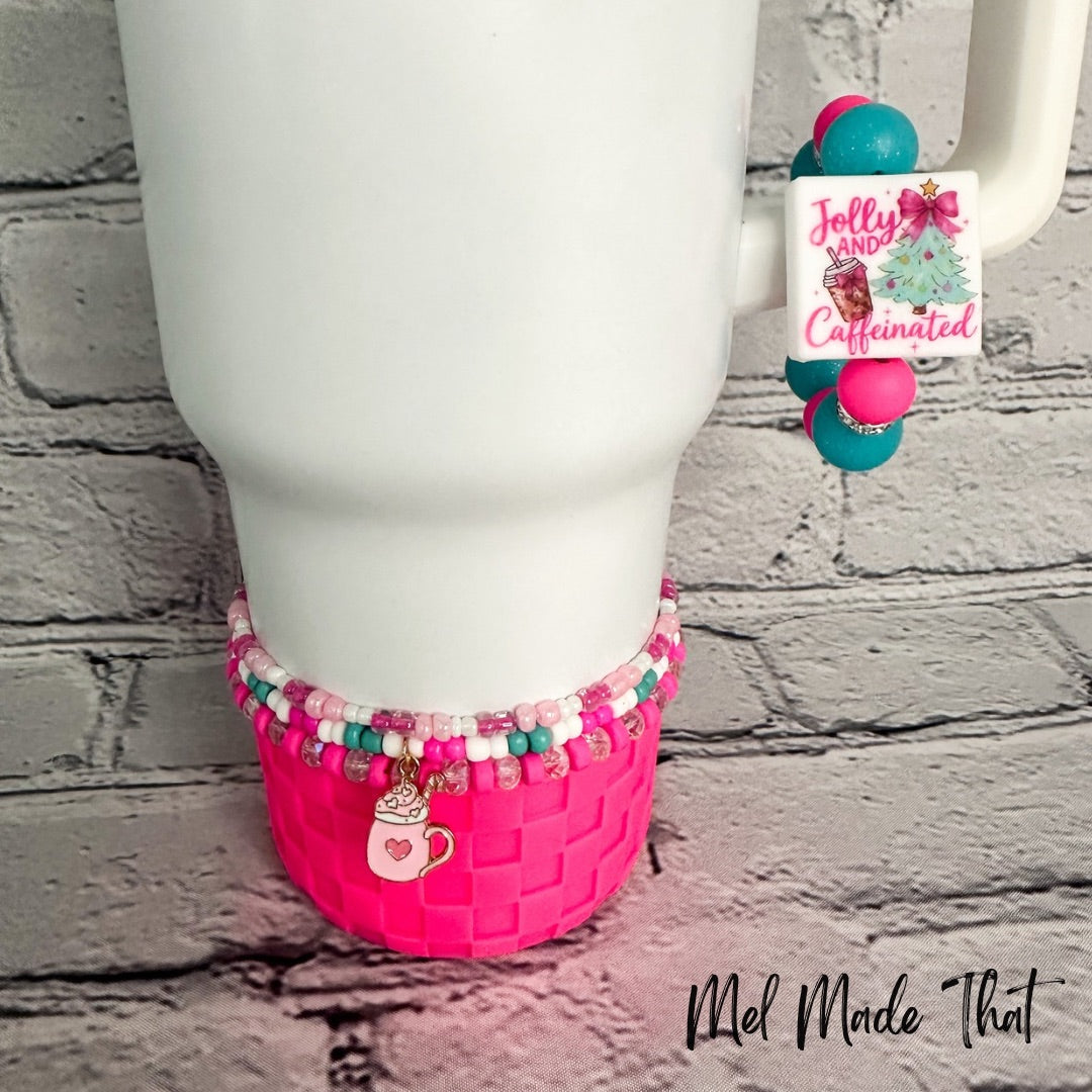 Jolly and Caffeinated | Christmas Tumbler Accessories