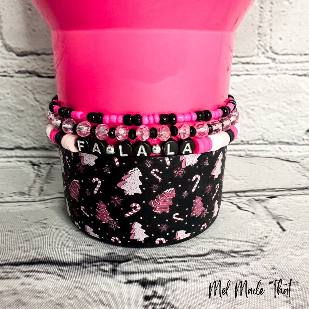 Pink Christmas Tree | Tumbler Accessories