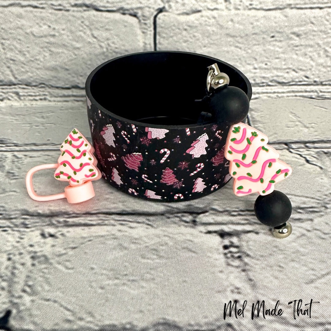 Pink Christmas Tree | Tumbler Accessories