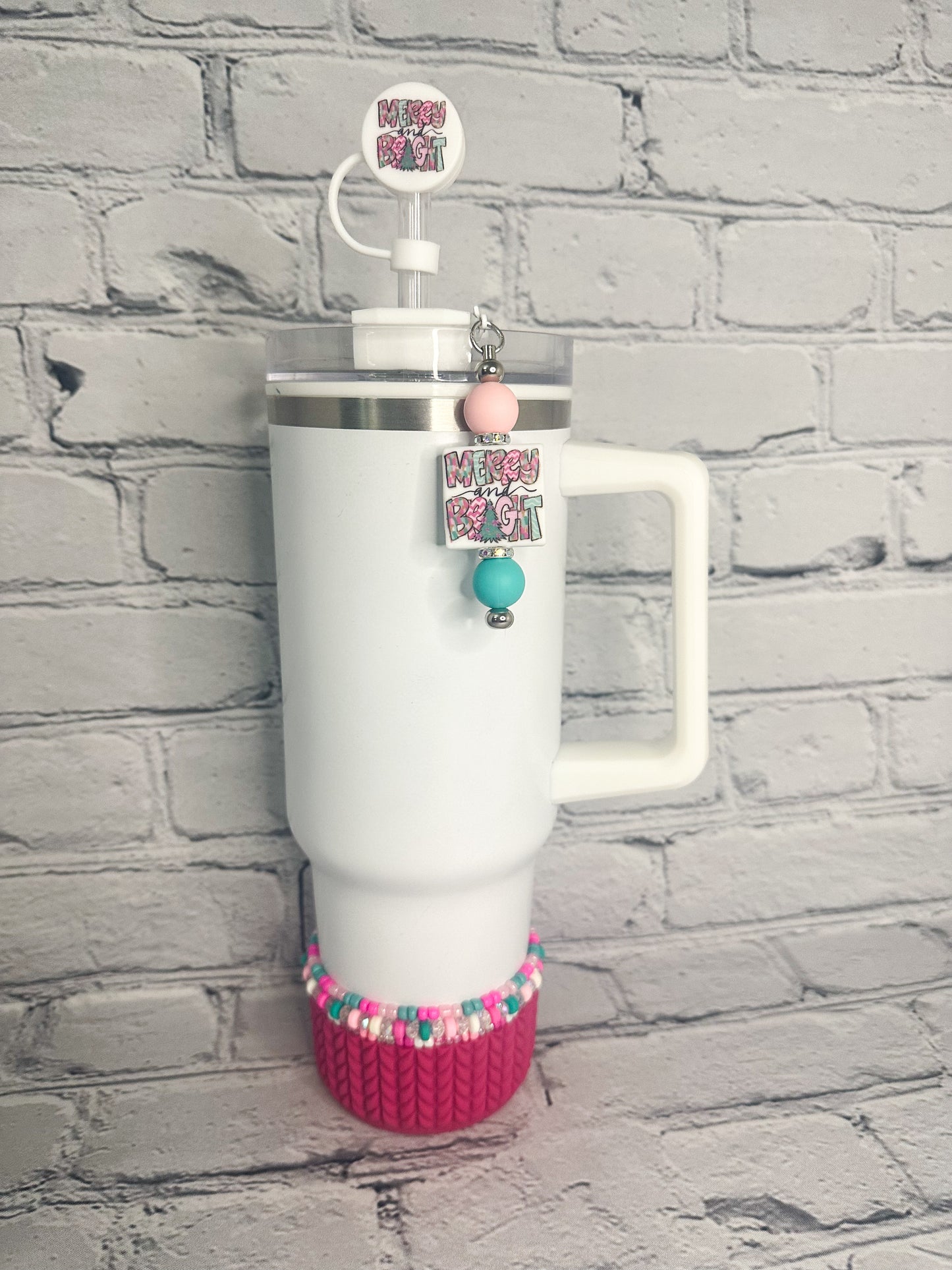 Merry & Bright | Christmas Tumbler Accessories