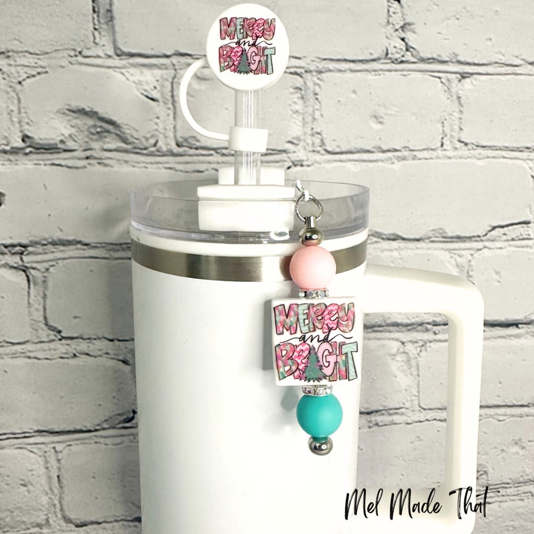 Merry & Bright | Christmas Tumbler Accessories