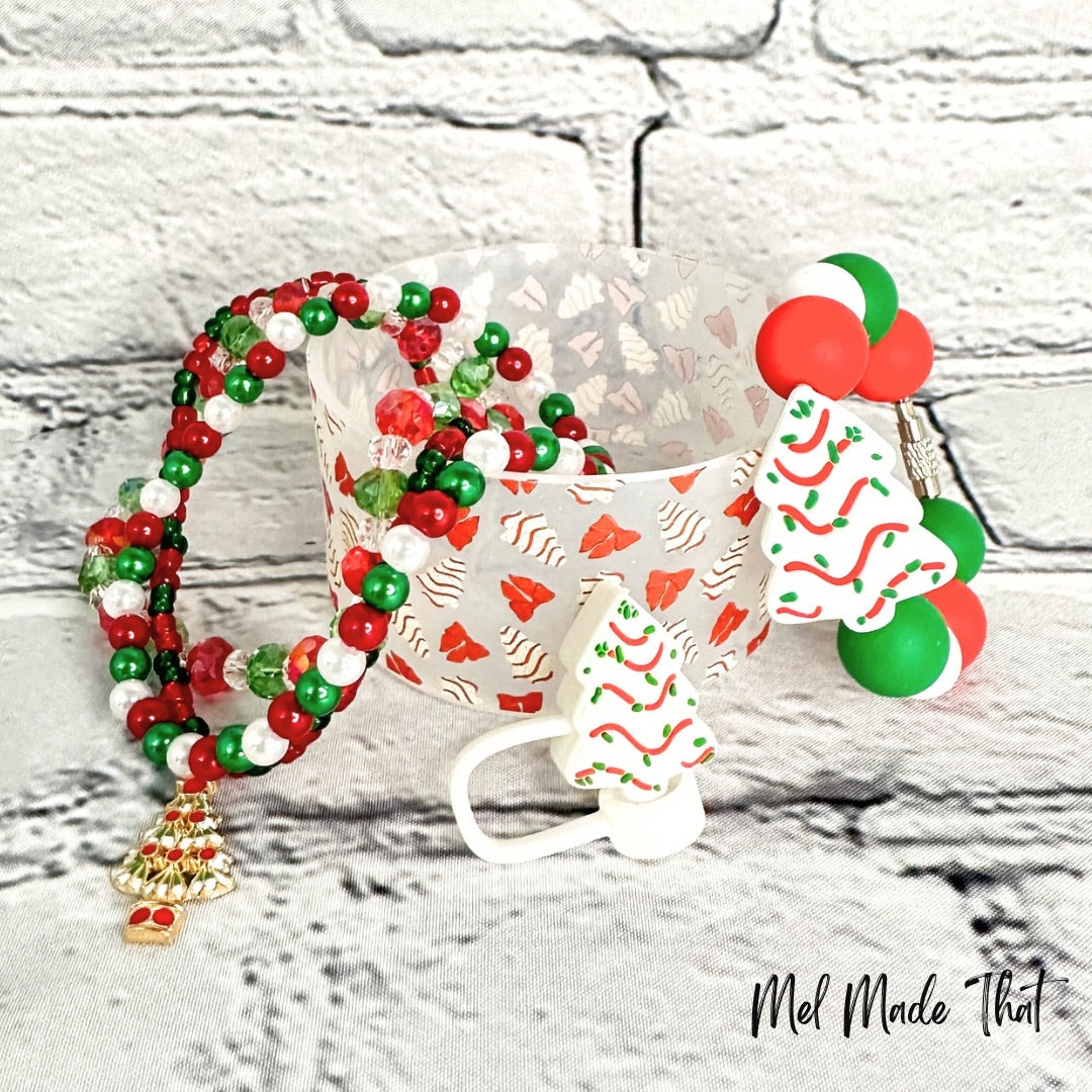 Christmas Tree Snack Cake Tumbler Accessories