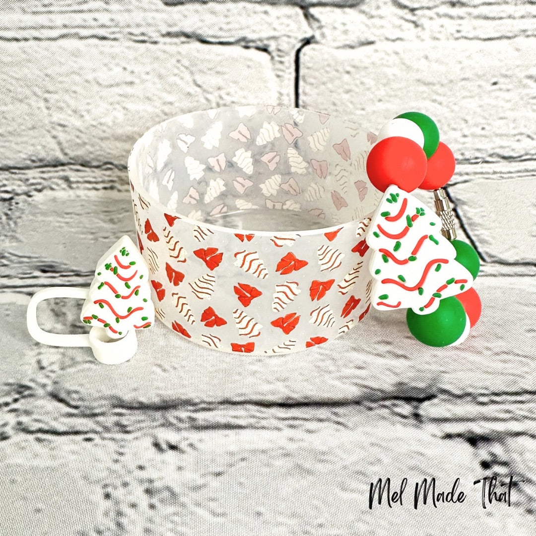 Christmas Tree Snack Cake Tumbler Accessories