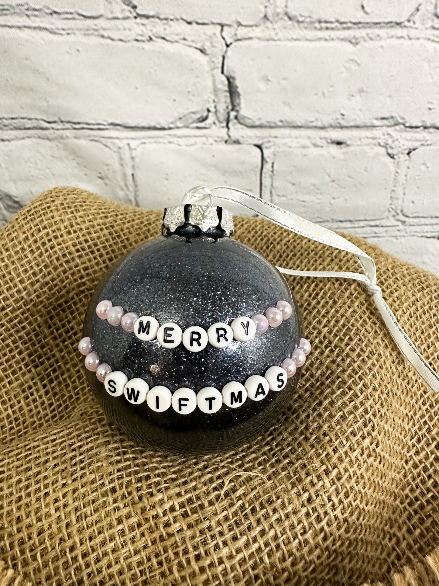 Glitter Ornament - Midnight Blue Merry Swiftmas