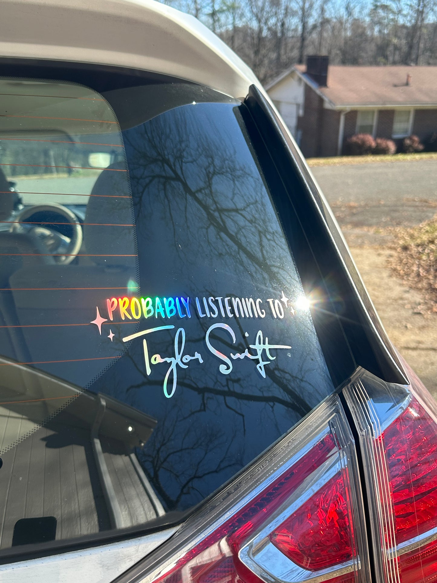 Probably Listening To - Vinyl Decal