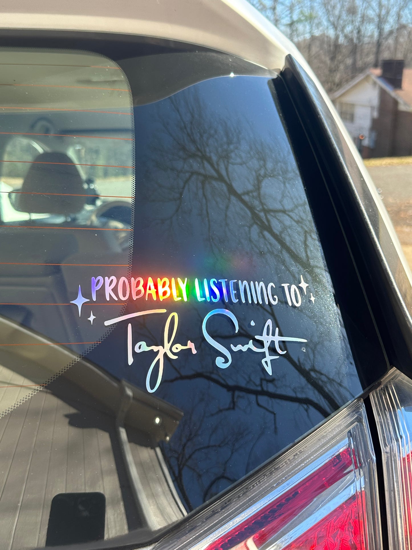 Probably Listening To - Vinyl Decal