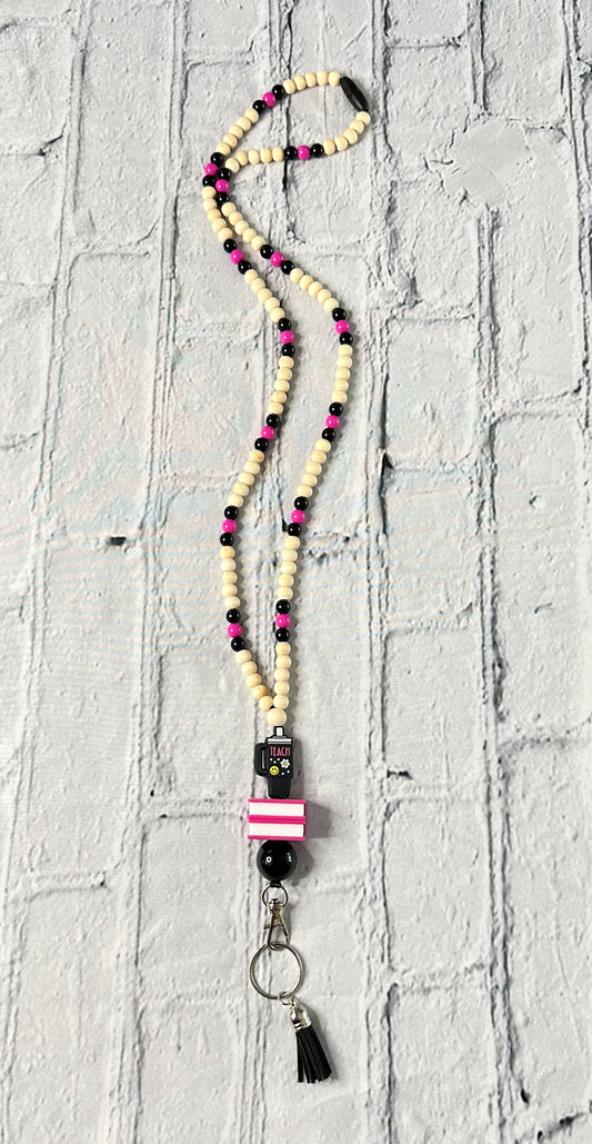 Teacher Black Cup - Lanyard