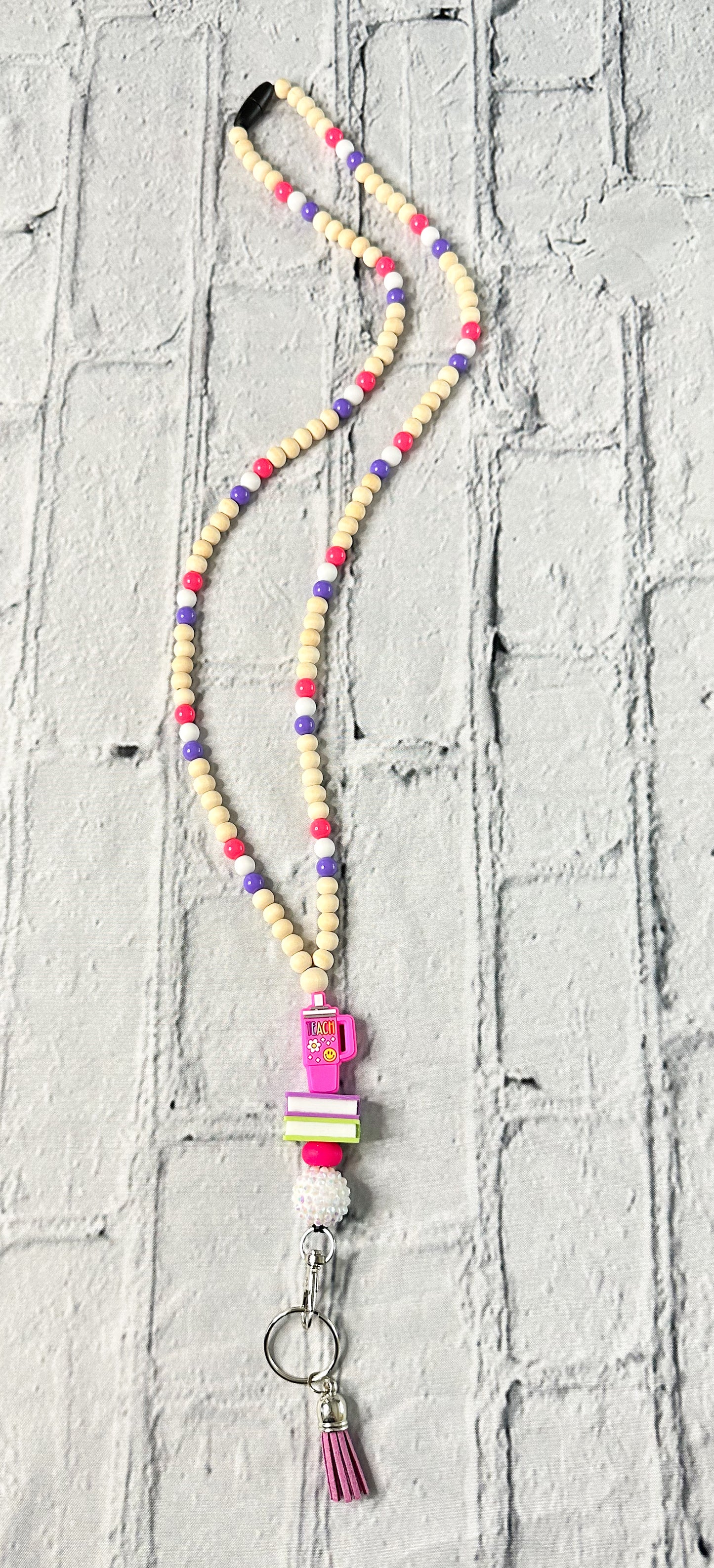 Teacher Pink Cup - Lanyard