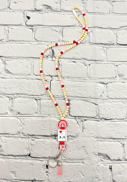 Valentine's Notebook Paper - Lanyard