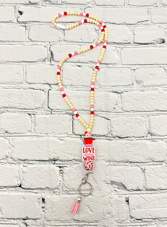 Valentine's Love Wins - Lanyard