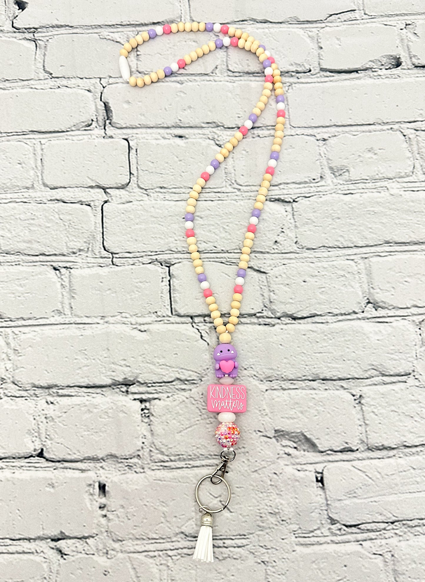 Valentine's Purple Monster - Lanyard