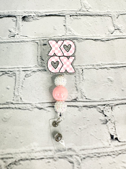 XO Plaid - Valentine BADGE REEL