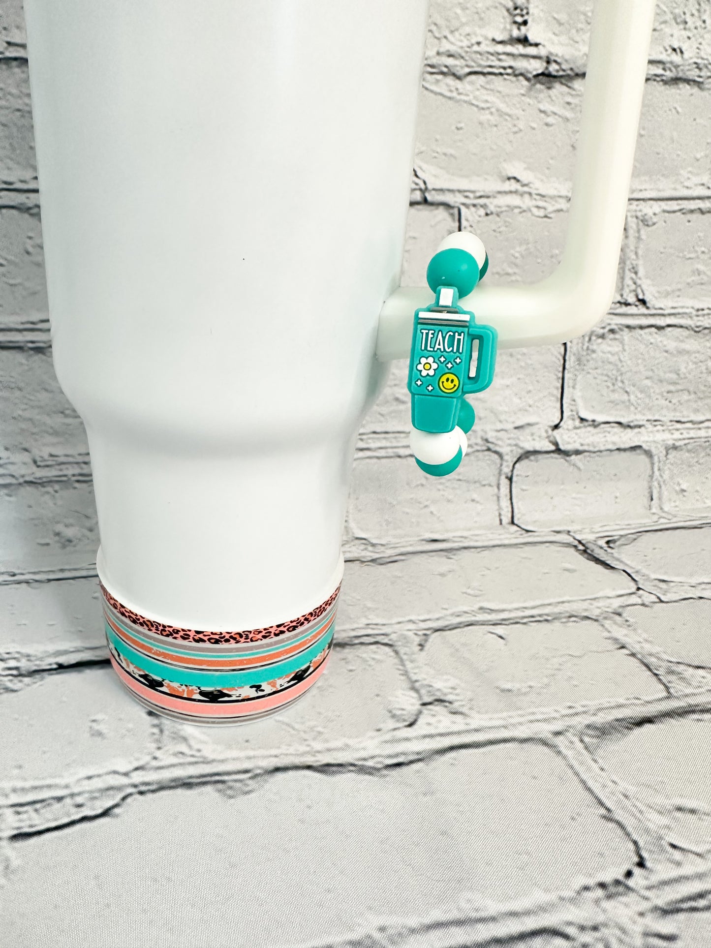 Teal Teacher Cup - Cup Charm