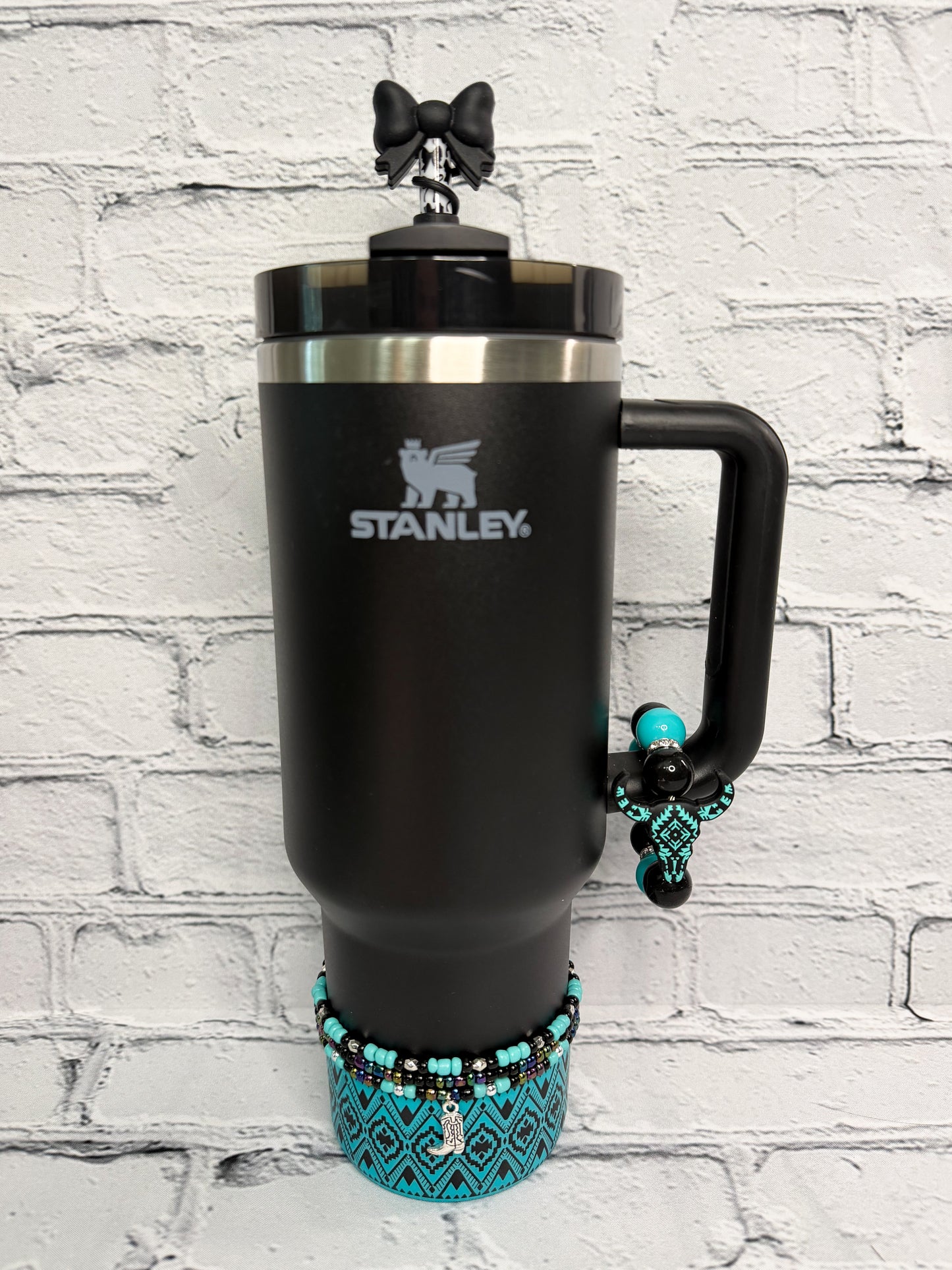 Turquoise Aztec Western - Tumbler Accessories