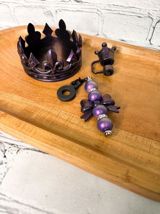 Chroma Crown & Bow - Tumbler Accessories