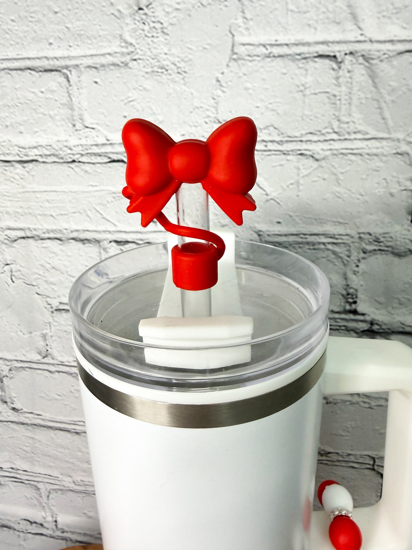 Cherries & Bows- Tumbler Accessories