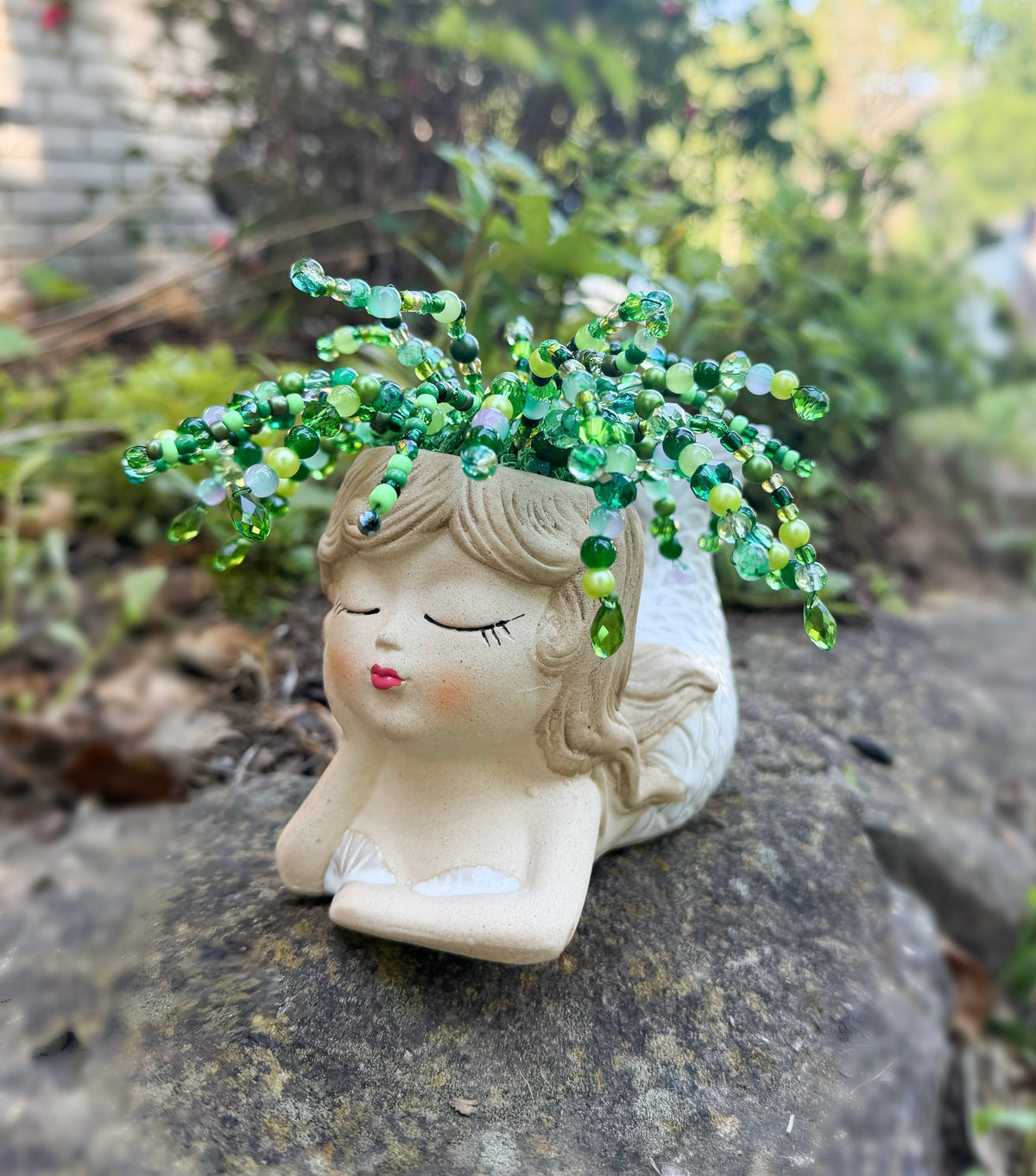 Mermaid - Beaded Plant