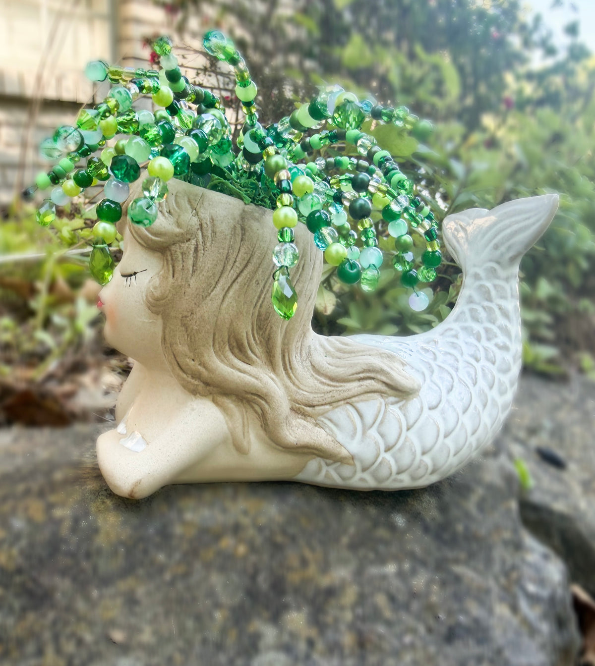 Mermaid - Beaded Plant