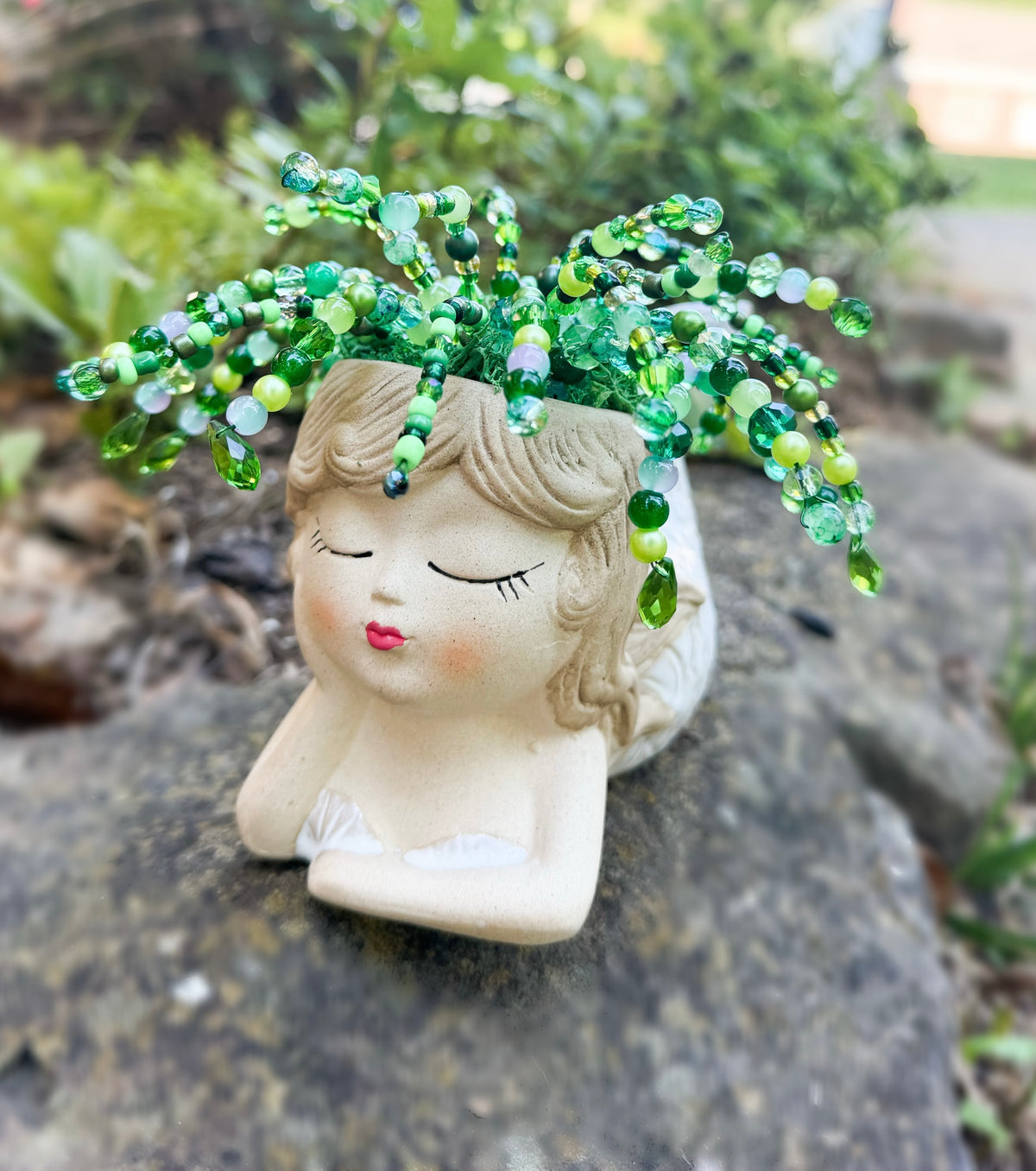 Mermaid - Beaded Plant