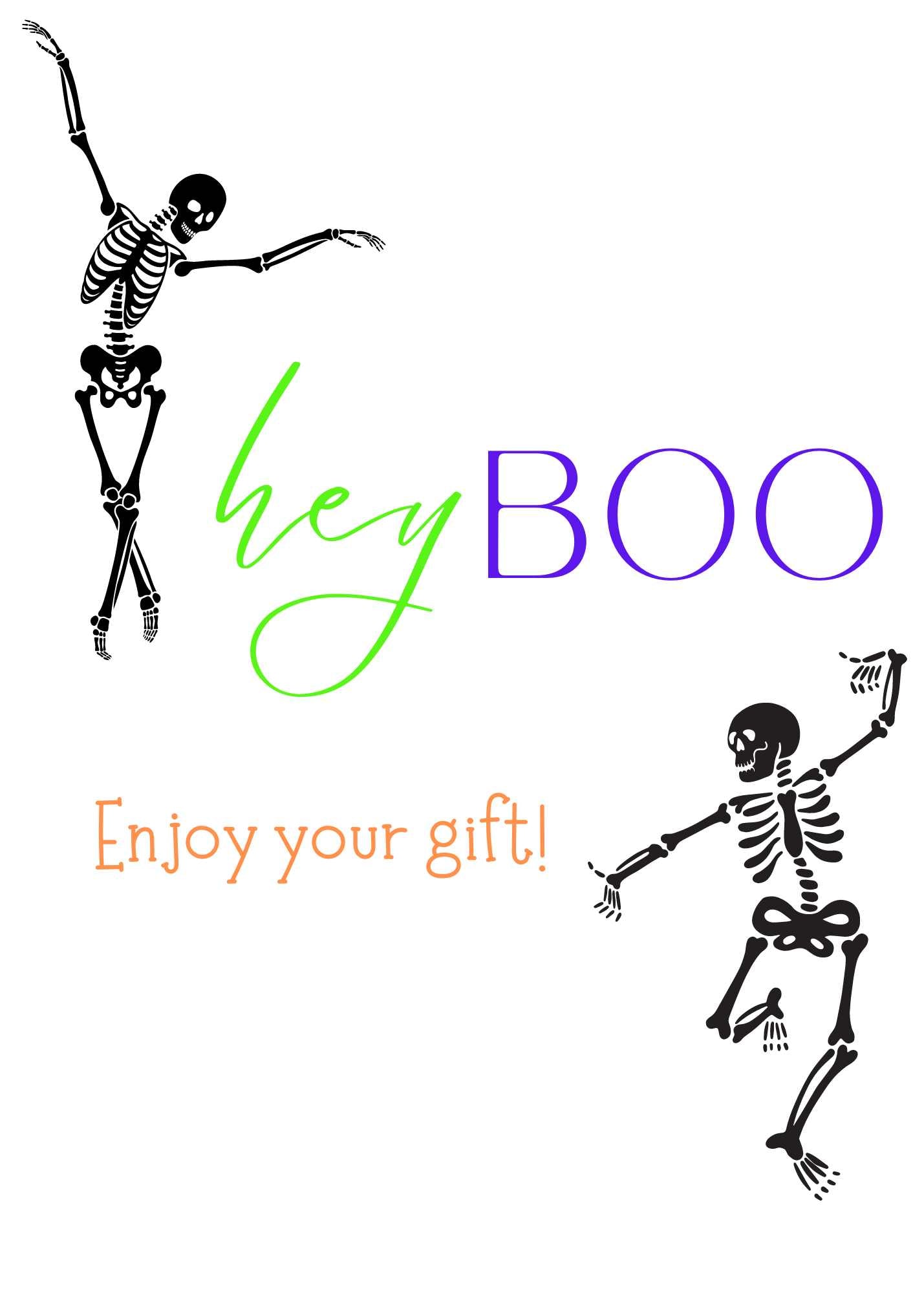 Spooky Box - Halloween Treat Bucket Pen and Cup Charm & Skeleton Pen - Perfect Gift for your Boo!