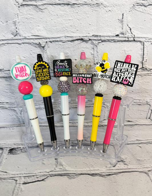 Beaded Pens - Sassy - Snarky - Adult