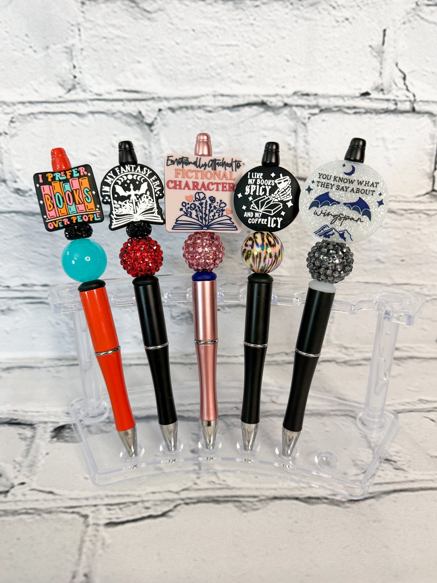 Beaded Pens - Bookish
