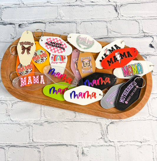 Retro/Vintage Motel Keychain - Mom