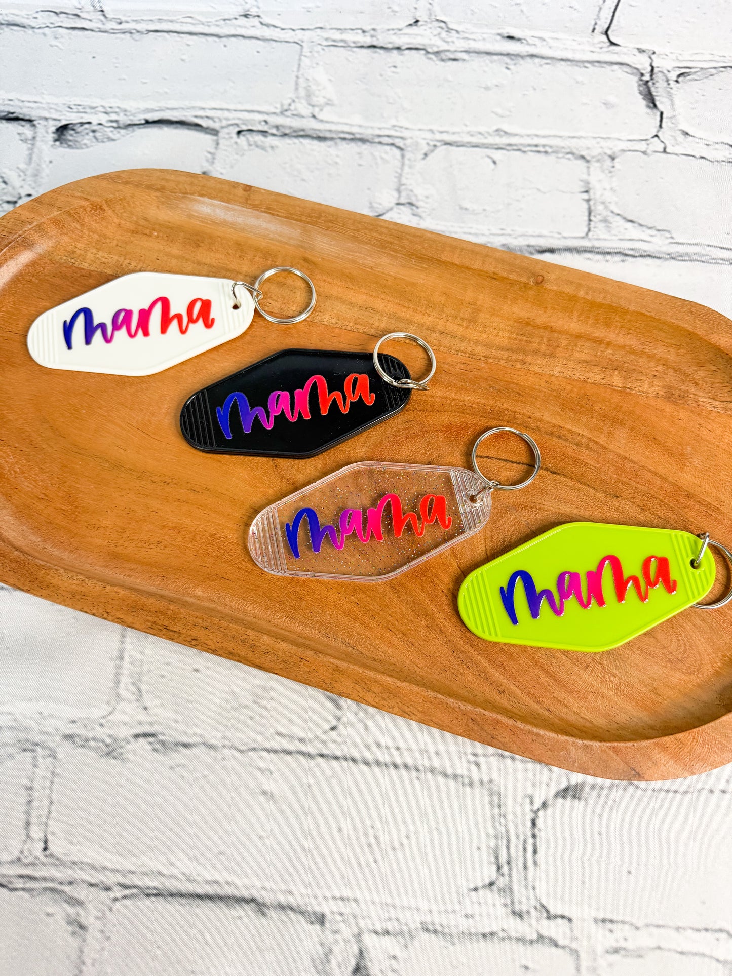 Retro/Vintage Motel Keychain - Mom