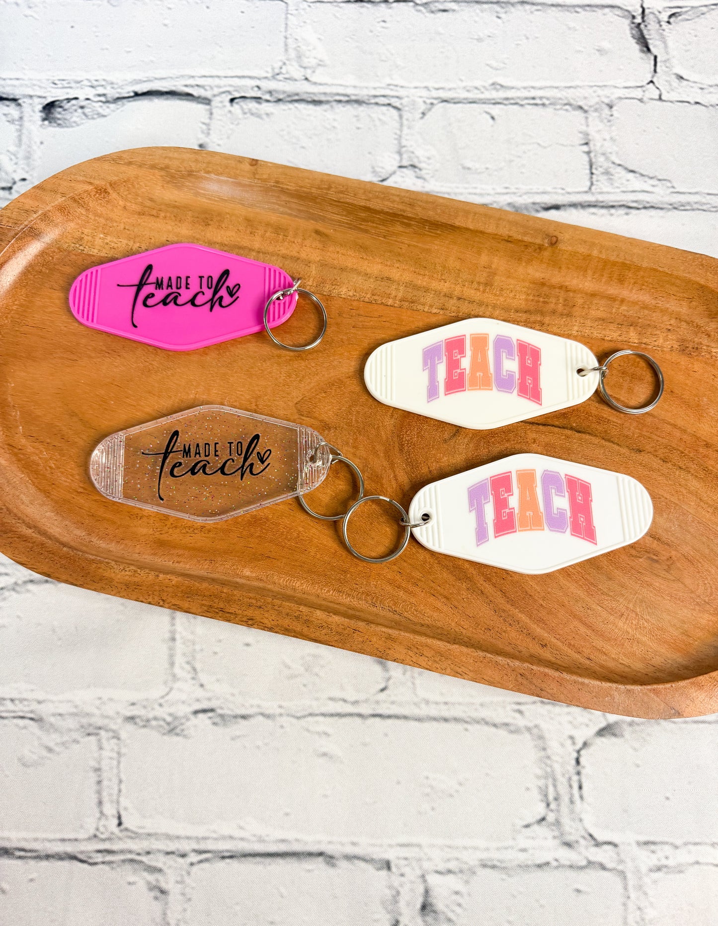 Retro/Vintage Motel Keychain - Teacher
