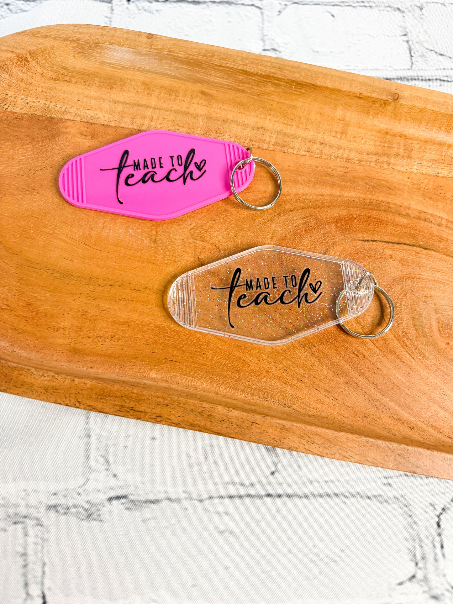 Retro/Vintage Motel Keychain - Teacher