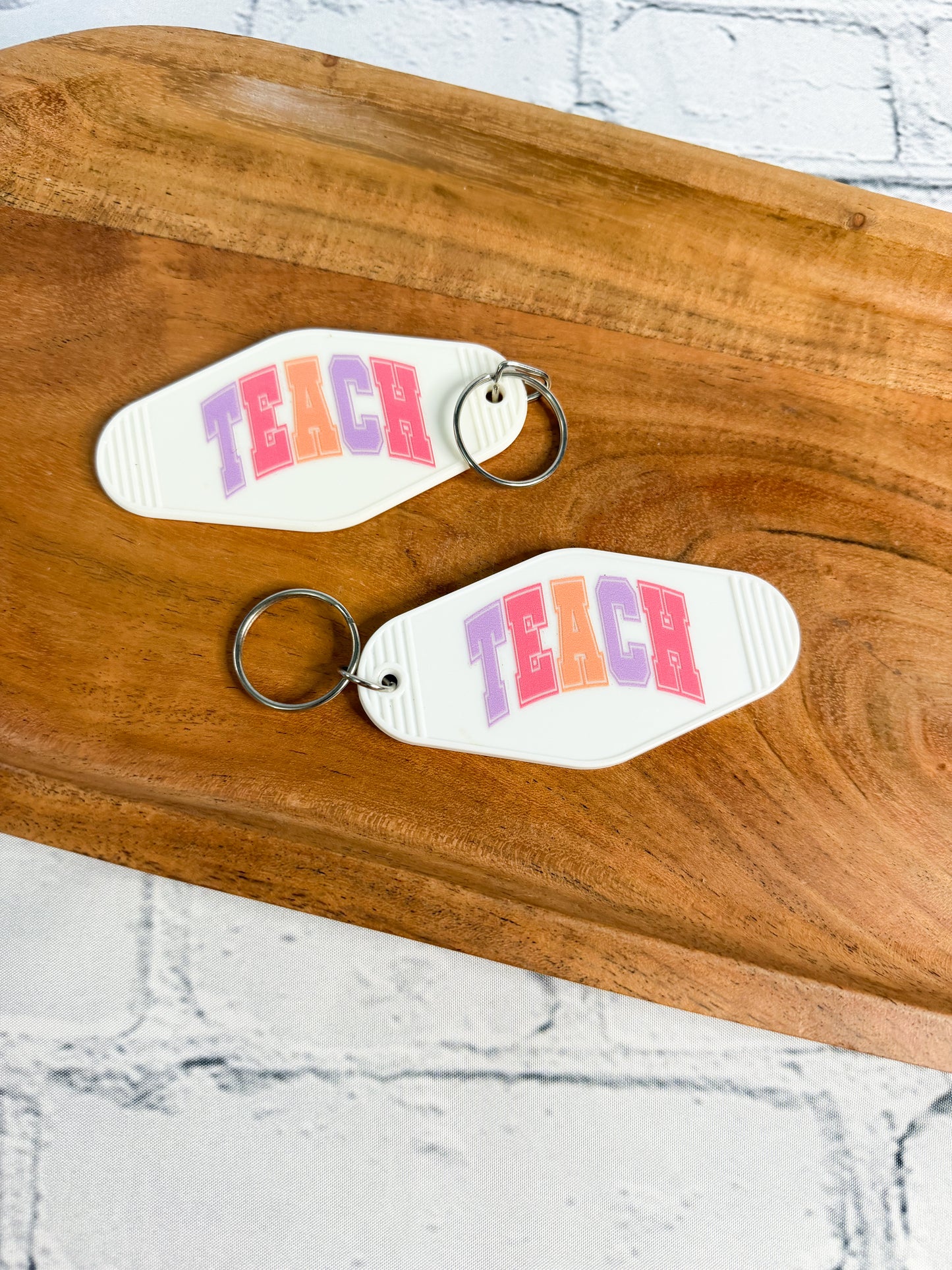 Retro/Vintage Motel Keychain - Teacher