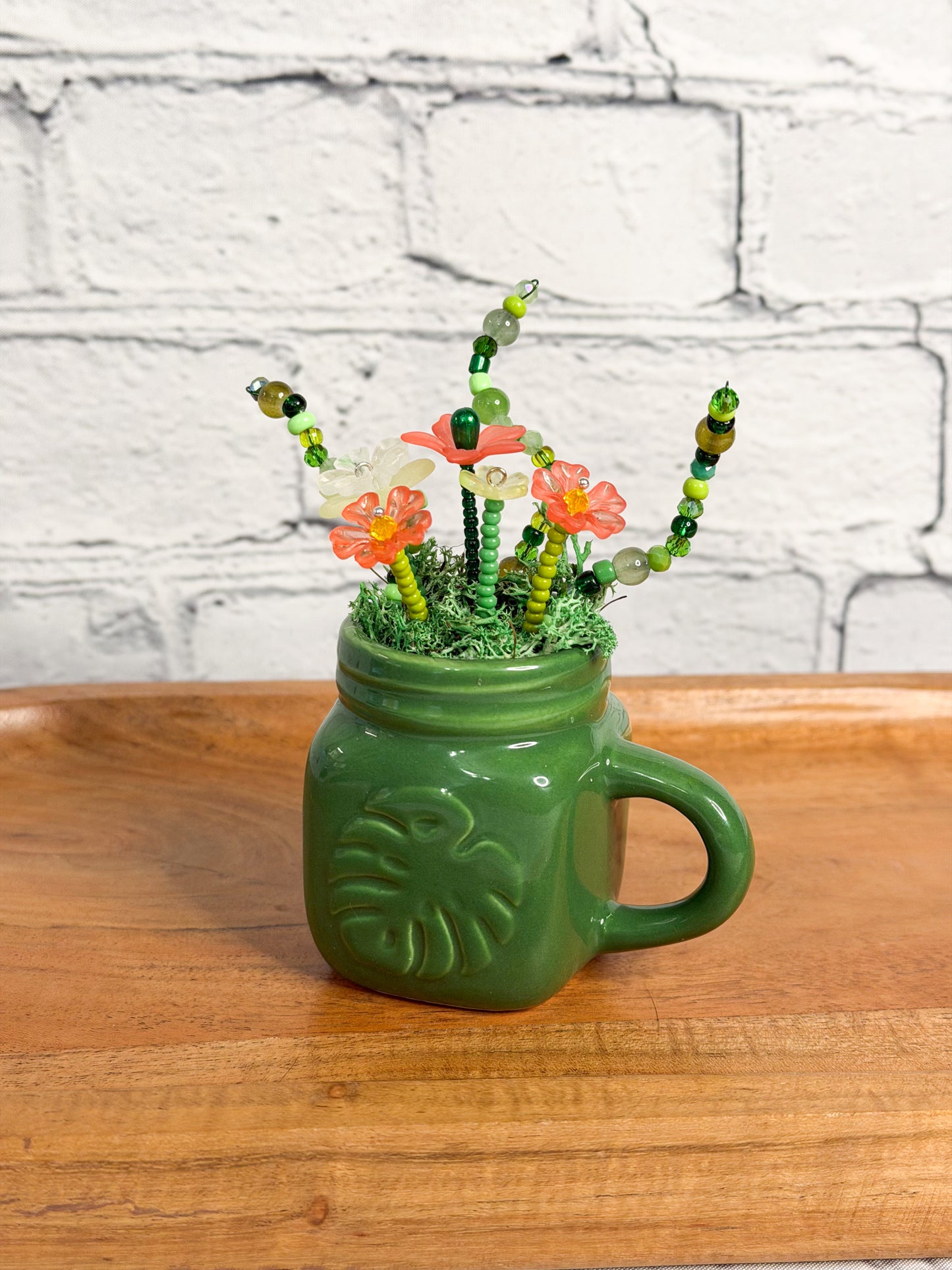 Mini Beaded Flower Arrangement | Beach Decor