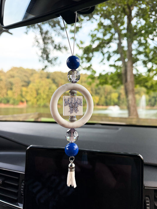 Mama Floral Bow - CAR CHARM {for Rearview Mirror}