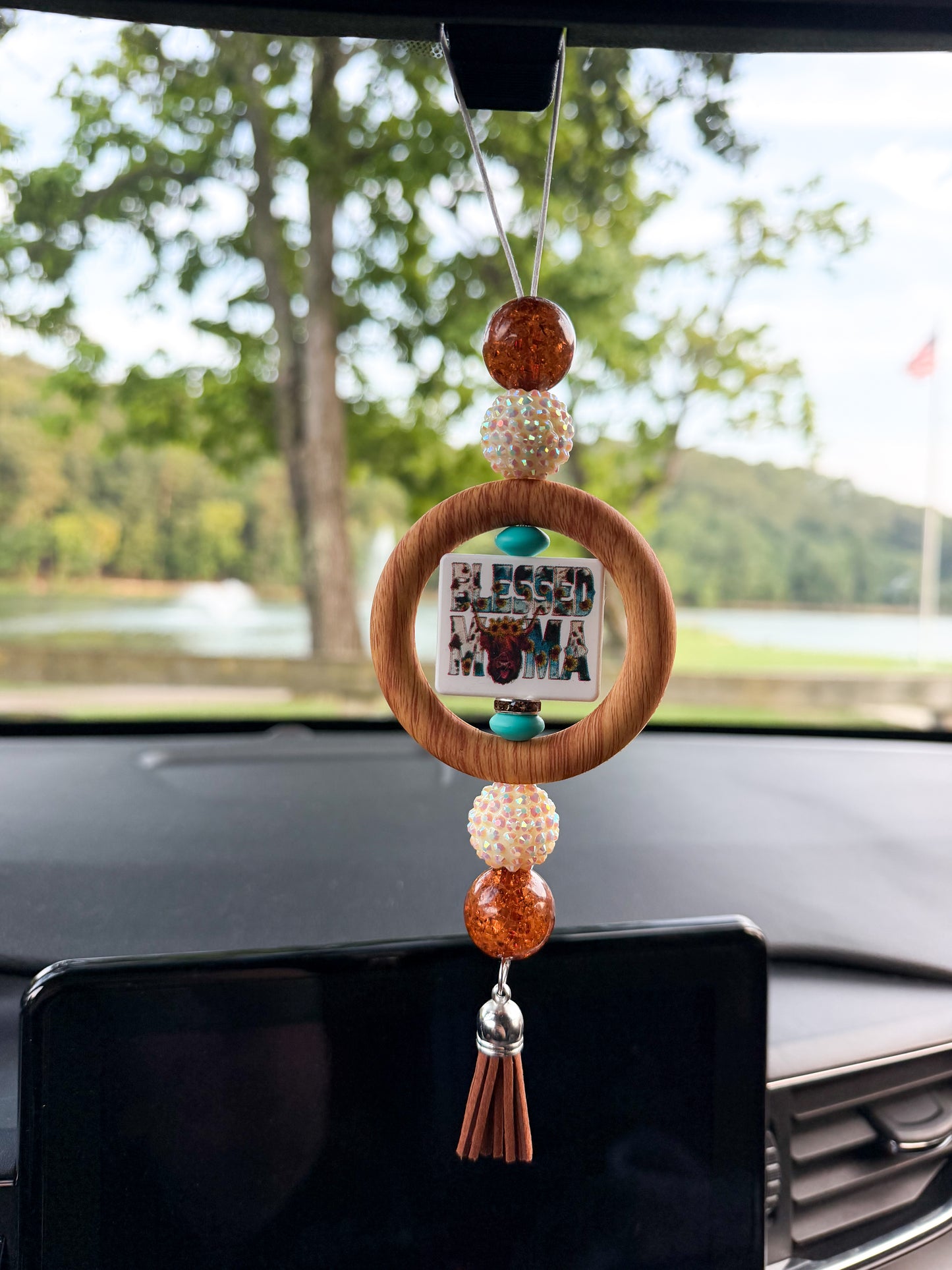 Blessed Mama -  CAR CHARM {for Rearview Mirror}