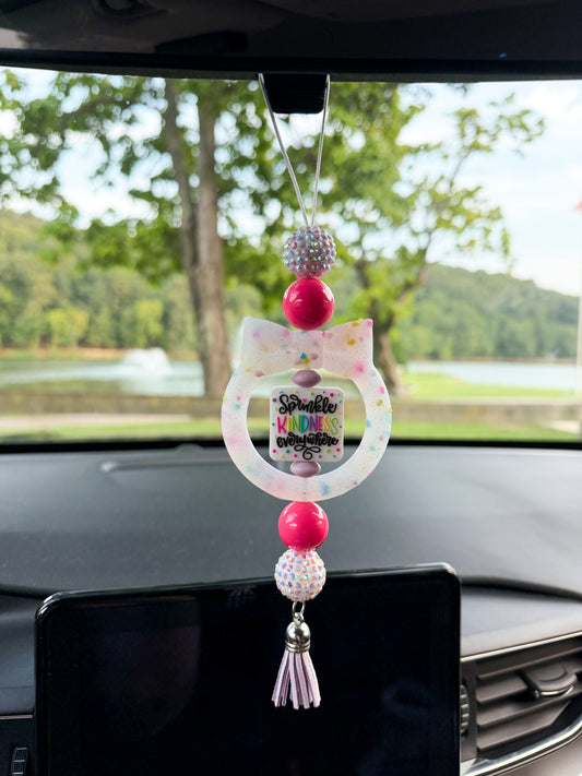Sprinkle Kindness - CAR CHARM {for Rearview Mirror}
